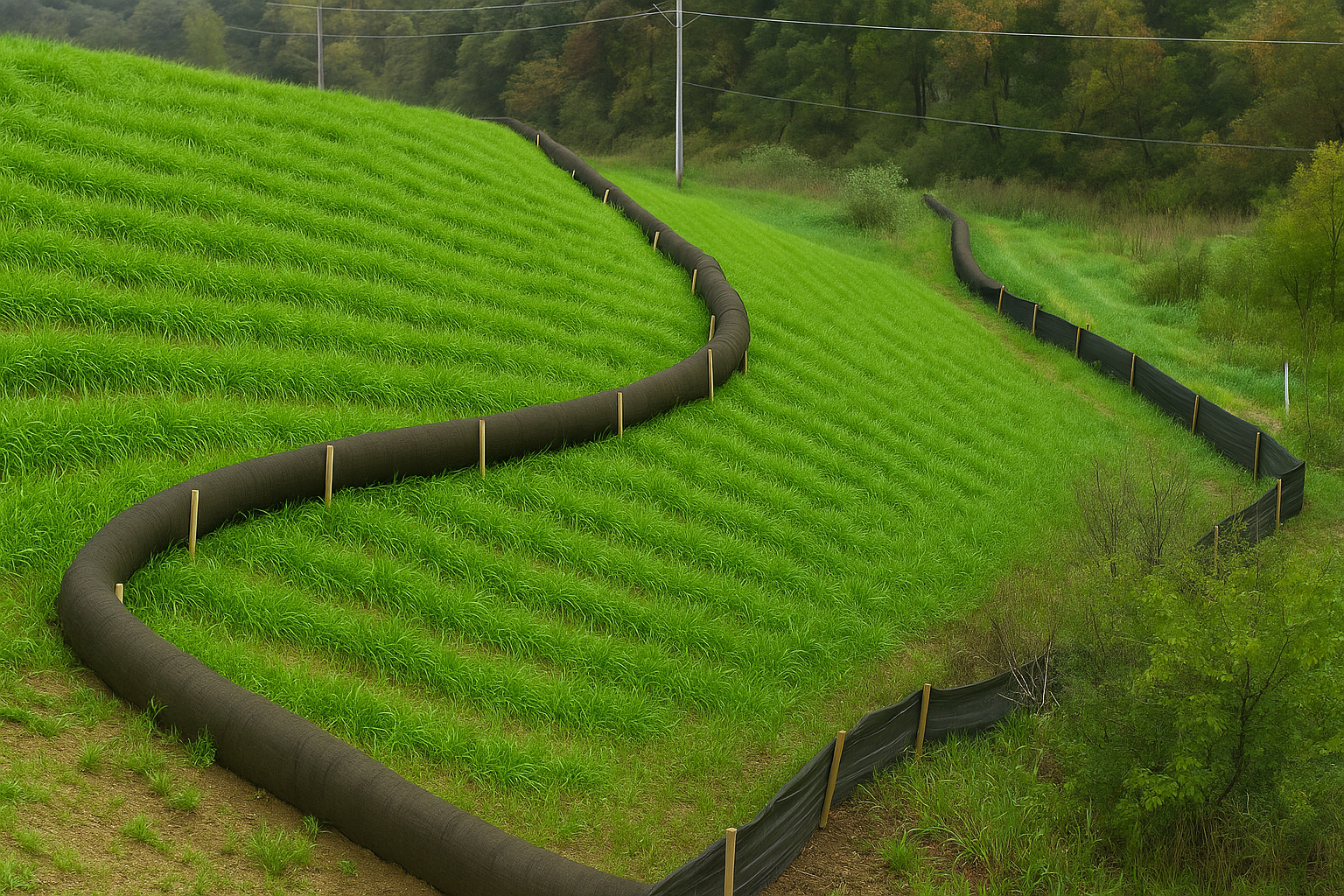Erosion control with compost